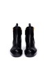 Front View - Click To Enlarge - ELLERY - 'Venus' zigzag stitch zip leather boots