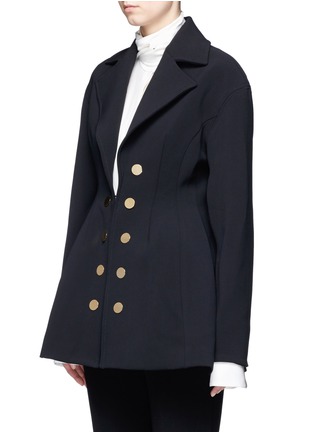 Front View - Click To Enlarge - ELLERY - 'Marilyn' double-breasted flared twill coat