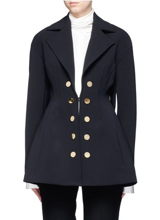 Main View - Click To Enlarge - ELLERY - 'Marilyn' double-breasted flared twill coat