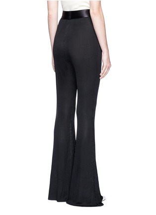 Back View - Click To Enlarge - ELLERY - 'Mercury' rib knit flared pants