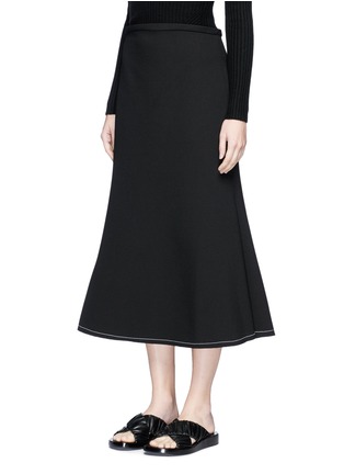 Front View - Click To Enlarge - ELLERY - 'Beedee' side gusset midi flute skirt
