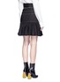 Back View - Click To Enlarge - ELLERY - 'Zamira' ruffle trim pleated peplum skirt