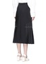 Back View - Click To Enlarge - ELLERY - 'Besson' stud pleated midi skirt