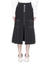 Main View - Click To Enlarge - ELLERY - 'Besson' stud pleated midi skirt