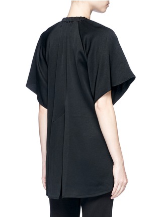 Back View - Click To Enlarge - ELLERY - 'Shaman' ruched crepe T-shirt