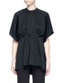 Main View - Click To Enlarge - ELLERY - 'Shaman' ruched crepe T-shirt