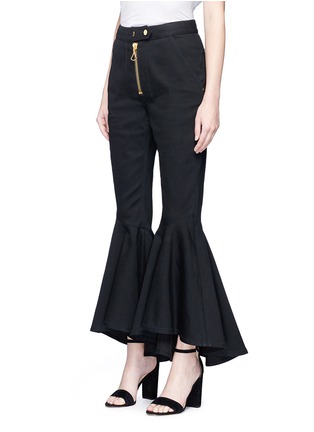 Front View - Click To Enlarge - ELLERY - 'Alejandro' cotton twill flared pants