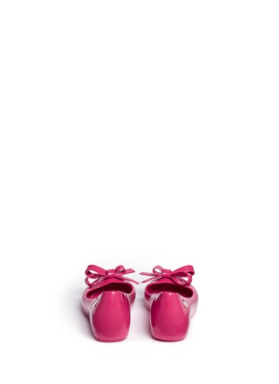 Back View - Click To Enlarge - MELISSA - 'Ultragirl Bow II' PVC kids flats