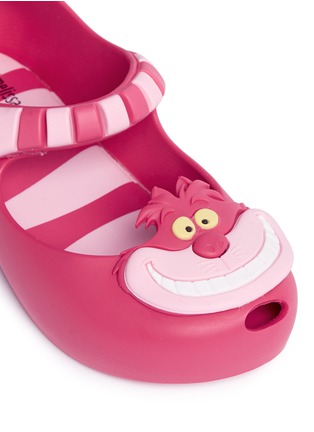 Detail View - Click To Enlarge - MELISSA - x Disney 'Ultragirl' Cheshire cat appliqué toddler Mary Jane flats
