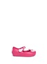 Main View - Click To Enlarge - MELISSA - x Disney 'Ultragirl' Cheshire cat appliqué toddler Mary Jane flats