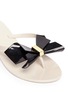 Detail View - Click To Enlarge - MELISSA - 'Harmonic Bow II' butterfly front PVC flip flops