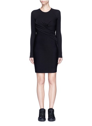Main View - Click To Enlarge - T BY ALEXANDER WANG - Draped front matte jersey dress