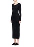 Front View - Click To Enlarge - T BY ALEXANDER WANG - Roll neck Merino wool knit maxi dress