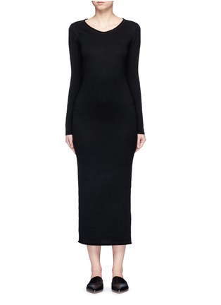 Main View - Click To Enlarge - T BY ALEXANDER WANG - Roll neck Merino wool knit maxi dress