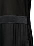 Detail View - Click To Enlarge - T BY ALEXANDER WANG - Silk stripe asymmetric drape chiffon dress