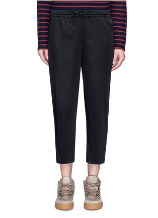 Main View - Click To Enlarge - T BY ALEXANDER WANG - Stretch satin drawstring trackpants