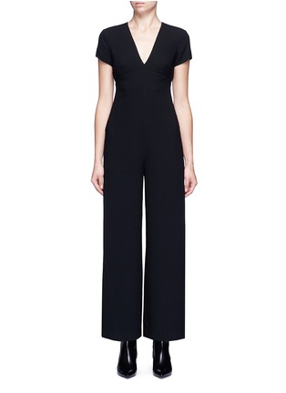 Main View - Click To Enlarge - T BY ALEXANDER WANG - Open back crepe jumpsuit