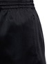 Detail View - Click To Enlarge - T BY ALEXANDER WANG - Stretch satin drawstring track skirt