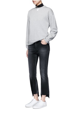Figure View - Click To Enlarge - T BY ALEXANDER WANG - French terry cotton blend sweatshirt