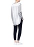 Figure View - Click To Enlarge - T BY ALEXANDER WANG - Satin stripe back Merino wool sweater