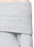 Detail View - Click To Enlarge - T BY ALEXANDER WANG - Off-shoulder wool-cashmere sweater