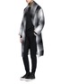 Figure View - Click To Enlarge - T BY ALEXANDER WANG - Fringed hem plaid wool blend coat