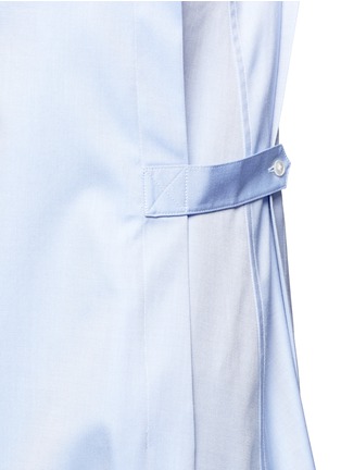 Detail View - Click To Enlarge - T BY ALEXANDER WANG - Gusset side cotton twill shirt dress