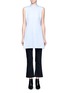 Main View - Click To Enlarge - T BY ALEXANDER WANG - Gusset side cotton twill shirt dress