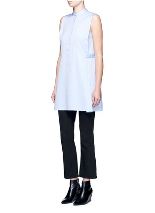 Figure View - Click To Enlarge - T BY ALEXANDER WANG - Gusset side cotton twill shirt dress