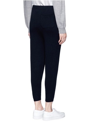 Back View - Click To Enlarge - T BY ALEXANDER WANG - Dropped crotch wool-cashmere knit jogging pants