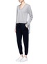 Figure View - Click To Enlarge - T BY ALEXANDER WANG - Dropped crotch wool-cashmere knit jogging pants