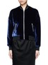 Main View - Click To Enlarge - T BY ALEXANDER WANG - Padded silk blend velvet bomber jacket