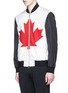 Front View - Click To Enlarge - 71465 - Canadian Maple Leaf print bomber jacket