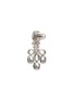 Figure View - Click To Enlarge - SAMUEL KUNG - Diamond jade 18k gold swirl drop earrings