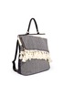 Front View - Click To Enlarge - KOZA BAGS - 'Cara' fringe tassel leather backpack