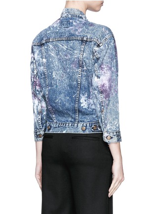Back View - Click To Enlarge - RIALTO JEAN PROJECT - One of a kind hand-painted splatter vintage denim jacket