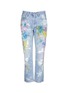 Main View - Click To Enlarge - RIALTO JEAN PROJECT - One of a kind hand-painted splatter distressed vintage boyfriend jeans