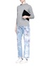 Figure View - Click To Enlarge - RIALTO JEAN PROJECT - One of a kind hand-painted splatter distressed vintage boyfriend jeans