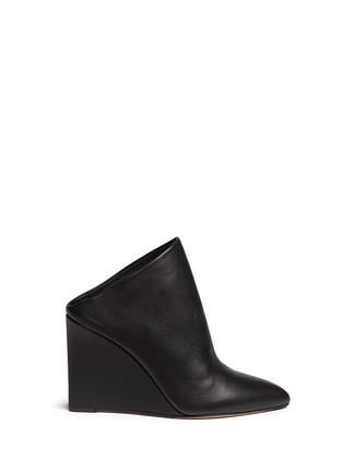 Main View - Click To Enlarge - VINCE - 'Vail' wedge mule booties