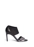 Main View - Click To Enlarge - VINCE - 'Stephanie' mirror band stretch leather sandals
