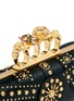 Detail View - Click To Enlarge - ALEXANDER MCQUEEN - Stud skull leather knuckle clutch