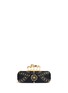 Back View - Click To Enlarge - ALEXANDER MCQUEEN - Stud skull leather knuckle clutch