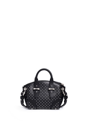 Back View - Click To Enlarge - ALEXANDER MCQUEEN - 'Mini Legend' stud leather crossbody bag