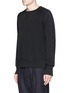 Front View - Click To Enlarge - ACNE STUDIOS - 'College Face' cotton sweatshirt