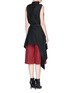 Back View - Click To Enlarge - 3.1 PHILLIP LIM - Asymmetric suspender apron skirt