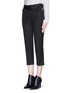 Front View - Click To Enlarge - 3.1 PHILLIP LIM - Utility strap cropped wool pants