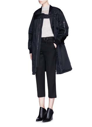 Figure View - Click To Enlarge - 3.1 PHILLIP LIM - Utility strap cropped wool pants