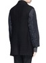 Back View - Click To Enlarge - 3.1 PHILLIP LIM - Contrast sleeve wide notch lapel peacoat