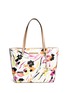 Main View - Click To Enlarge - DIANE VON FURSTENBERG - 'Ready To Go' abstract floral print leather tote bag