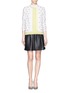 Figure View - Click To Enlarge - ALICE & OLIVIA - Polka dot cotton cardigan